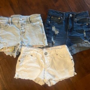 Women’s (JR Girls) Lot of 3 jean shorts